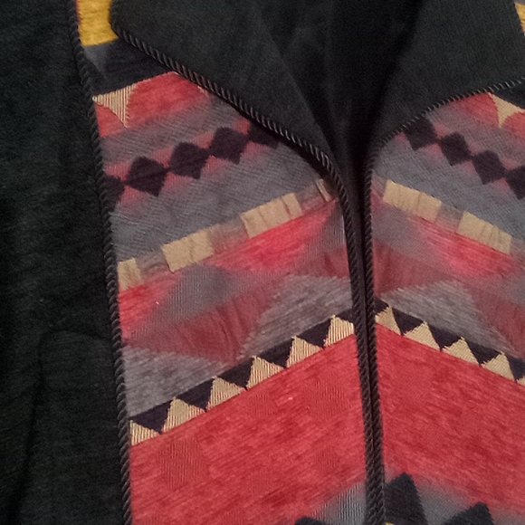 Vintage 80s  Imported Fabric Tapestry Bolero Jacket - Picture 11 of 16